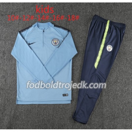 Manchester City Børn Sweatshirt Dragt Blå 2018/19